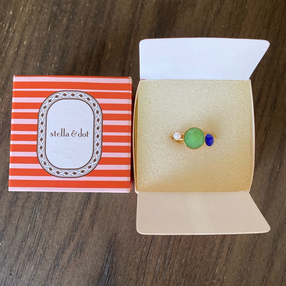 Stella & Dot stackable Margaret stone ring